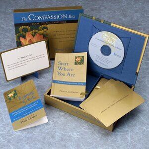 3/$88❤️sealed 1st Ed. The Compassion Box: Book, CD & 59 Card Deck Pema Chödrön